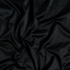 Bria Flat Sheet | Corvino | A close up of cotton sateen fabric in Corvino, a black tone.