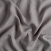 Linen Twin Flat Sheet | Moonlight | A close up of linen fabric in moonlight, a saturated, cool, mid-dark grey tone.