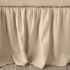 Linen Bed Skirt | Honeycomb | Close-up of bed skirt, featuring its softly gathered design.