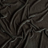 Carmen Baby Blanket | Moonlight | A close up of silk velvet fabric in moonlight, a saturated, cool, mid-dark grey tone.