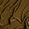 Carmen Blanket | Honeycomb | A close up of silk velvet fabric in honeycomb, a warm golden tone.