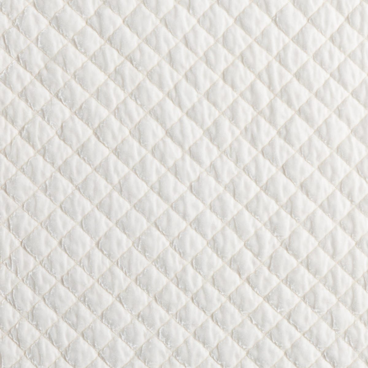 Silk Velvet Quilted Swatch Card | Crema | quilted silk velvet in crema, a warm and silkly neutral