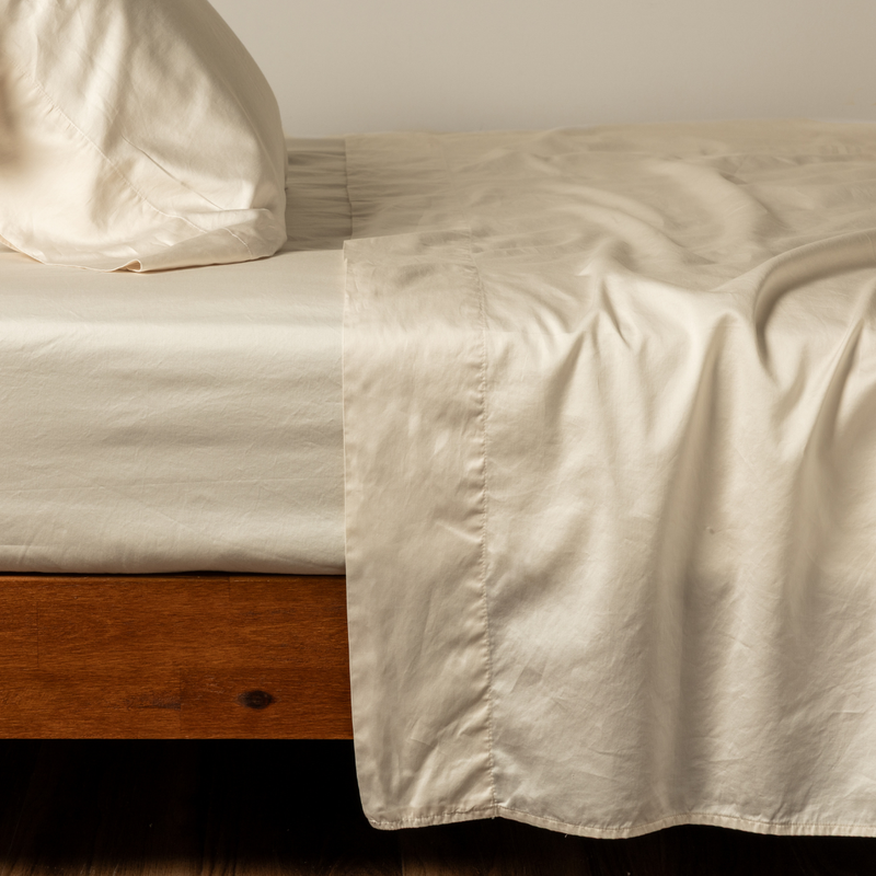 Bria Twin Flat Sheet | Natural