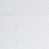Cirillo Throw Pillow | White | A close up of quilted cotton sateen fabric in classic white.