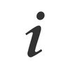 Color Swatches | An italicized lowercase i against a white background. 