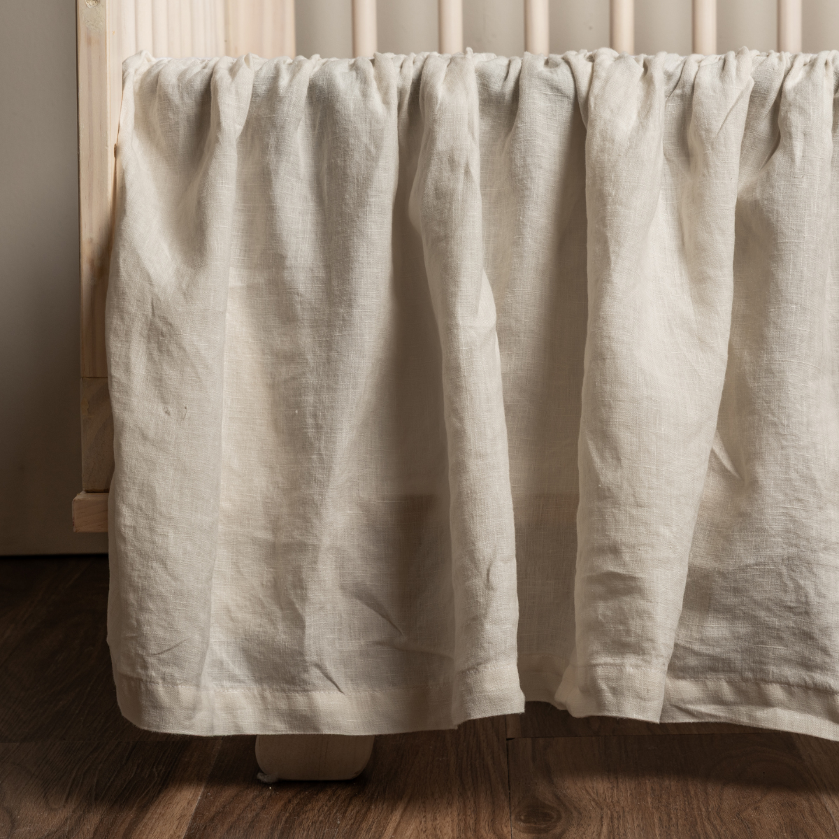 Linen Crib Skirt | Natural
