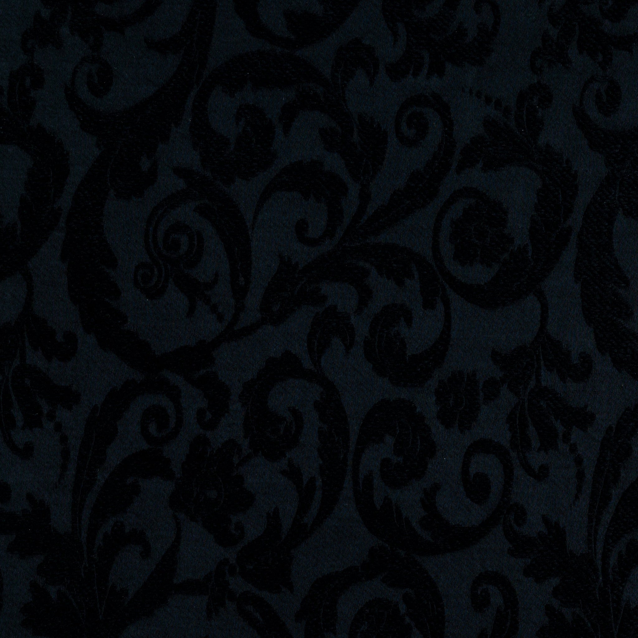 Adele Baby Blanket | Corvino | A close up of Adele fabric in Corvino, a black tone.