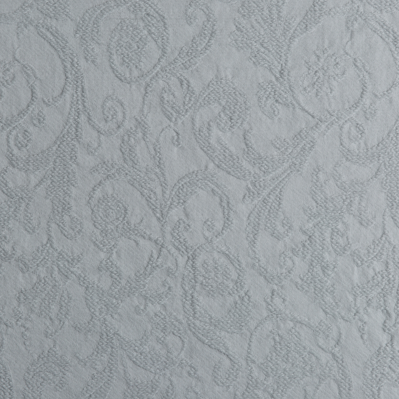 Adele Throw Pillow | Cloud | A close up of Adele fabric in cloud, a soft, subtle sky blue-grey.