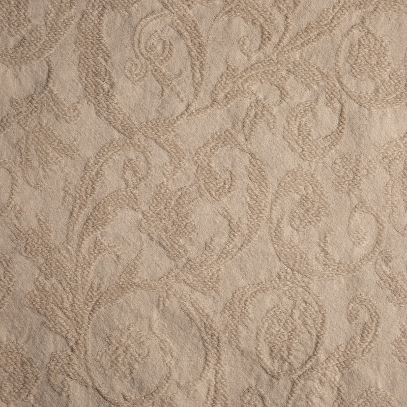 Adele Coverlet | Honeycomb | A close up of Adele fabric in honeycomb, a warm golden tone.