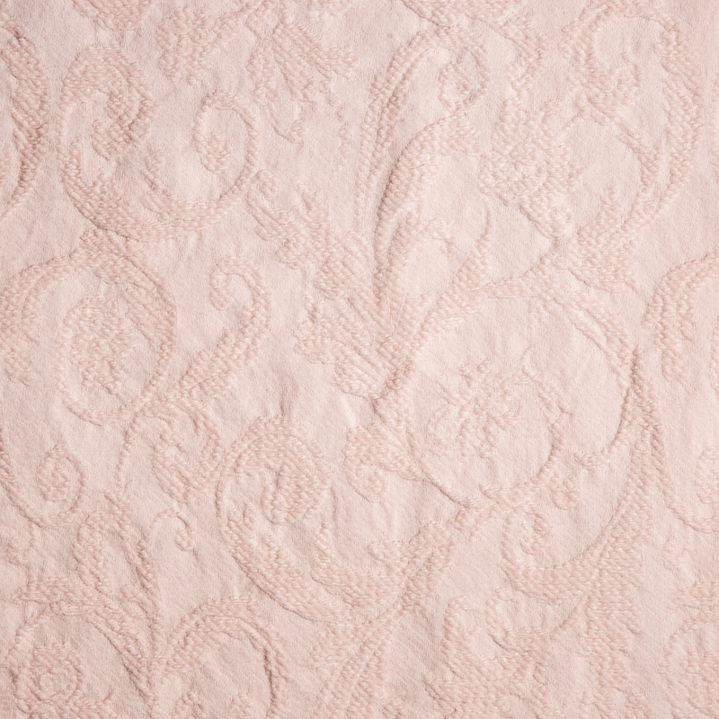 Adele Throw Pillow | Pearl | A close up of Adele fabric in pearl, a nude-like, soft rose pink tone.