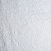 Adele Twin Coverlet | White | A close up of Adele fabric in classic white.