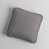 Austin Throw Pillow | Moonlight | midweight linen 18x18 inch throw pillow shot from overhead against a white background.