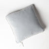 Harlow Throw Pillow | Cloud | Cotton velvet 24 by 24 pillow on a plain background - overhead view.