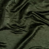Charmeuse Swatch | Juniper | A close up of silk linen charmeuse fabric in Juniper, a deep green tone.