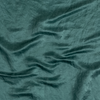 Charmeuse Swatch | Cenote | A close up of silk linen charmeuse fabric in cenote, a vibrant, ocean-inspired blue-green.