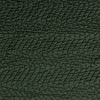 Cirillo Twin Coverlet | Juniper | A close up of quilted cotton sateen fabric in Juniper, a deep green tone.