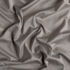 Bria Twin Duvet Cover | Fog | A close up of cotton sateen fabric in fog, a neutral-warm, soft mid-tone grey.