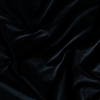 Harlow Crib Skirt | Corvino | A close up of cotton velvet fabric in Corvino, a black tone.
