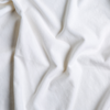 Harlow Sham | White | A close up of cotton velvet fabric in classic white.