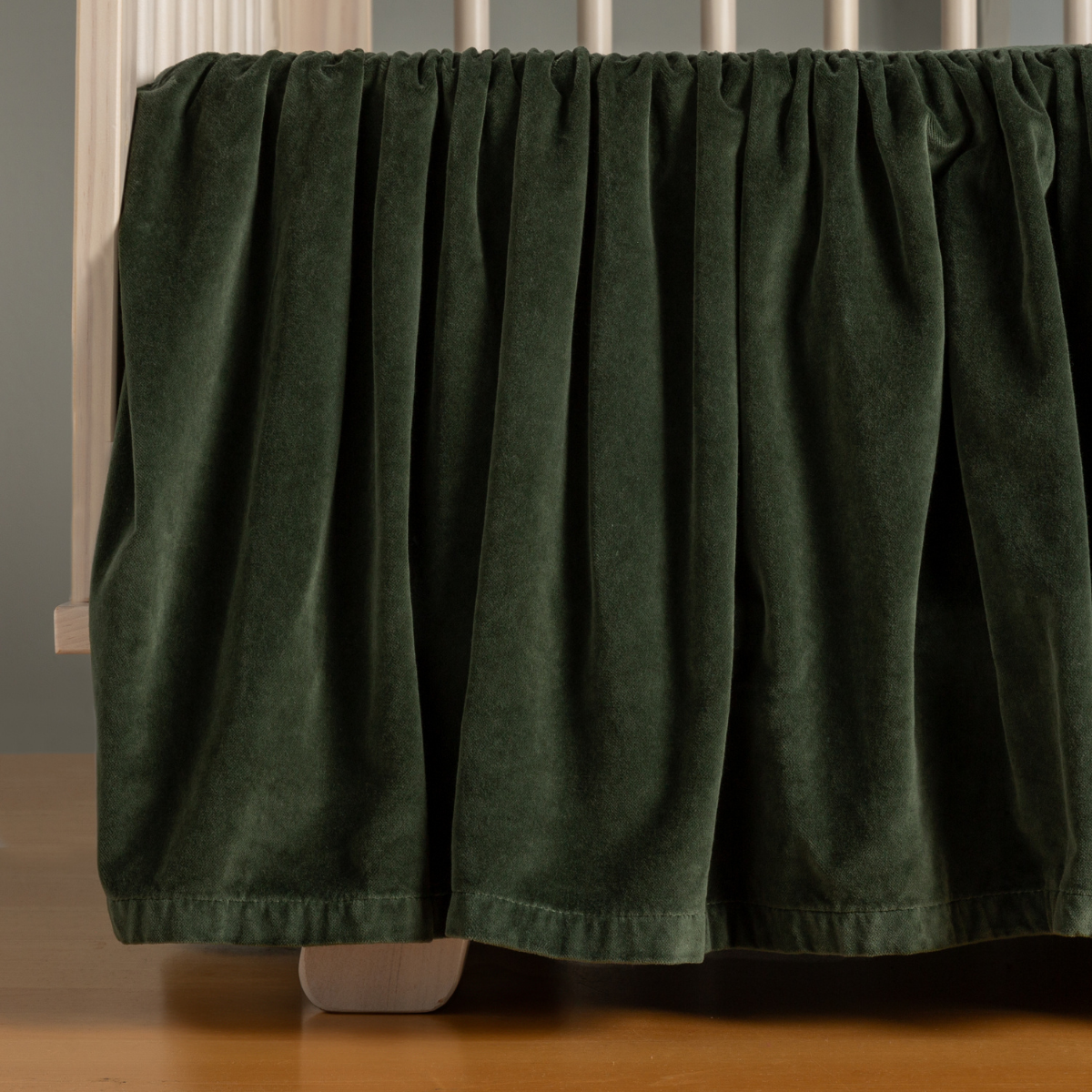 Velvet clearance crib skirt