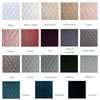 Harlow Swatch | a grid of quilted cotton velvet in available colorways.