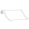Ines Yardage with Bands at Selvage | a simple line drawing of a roll of fabric.