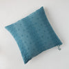 Ines Throw Pillow | Cenote | pillow on a white background - overhead view.
