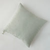 Ines Throw Pillow | Eucalyptus | Ines 24 by 24 pillow in eucalyptus on a plain background - overhead view.