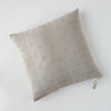 Ines Throw Pillow | Fog | pillow on a white background - overhead view.