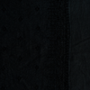 Ines Swatch Card | Corvino | A close up of embroidered midweight linen fabric in Corvino, a black tone.
