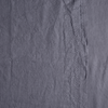 Ines Yardage with Vertical Bands | French Lavender | a close up of embroidered midweight linen fabric in french lavender, a neutral violet tone.