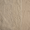 Ines Yardage with Vertical Bands | Honeycomb | A close up of embroidered midweight linen fabric in honeycomb, a warm golden tone.