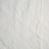 Ines Yardage with Vertical Bands | Winter White | A close up of embroidered midweight linen fabric in winter white, softer and warmer in tone than classic white.
