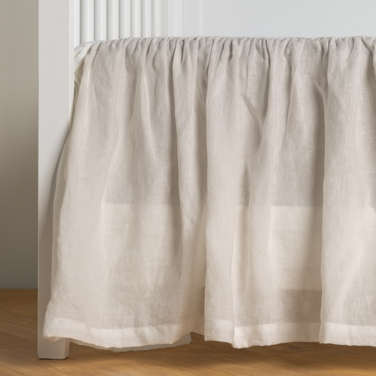 Linen Crib Skirt Bella Notte Linens