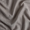 Linen Twin Duvet Cover | Fog | A close up of linen fabric in fog, a neutral-warm, soft mid-tone grey.