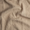 Linen Twin Duvet Cover | Honeycomb | A close up of linen fabric in honeycomb, a warm golden tone.