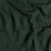 Linen Twin Duvet Cover | Juniper | A close up of linen fabric in Juniper, a deep green tone.