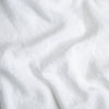 Linen Twin Duvet Cover | White | A close up of linen fabric in classic white.