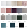 Linen Whisper Crib Skirt | a grid of linen whisper in available colorways.