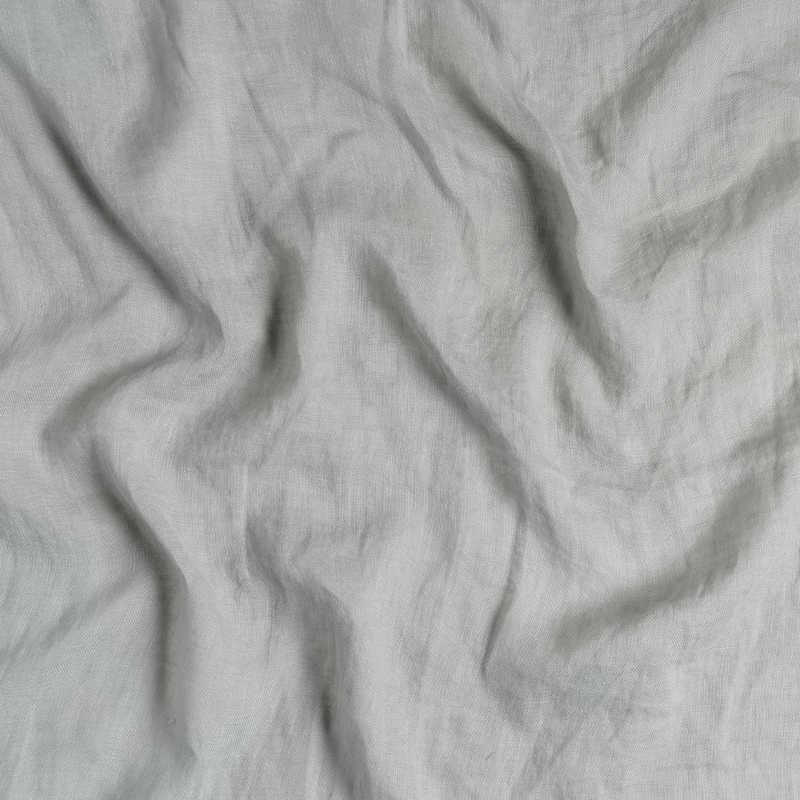 Linen Whisper Pillowcase (Single) | Mineral | A close up of linen whisper fabric in mineral, a soothing seafoam blue with subtle grey-green undertones.