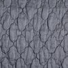Luna Sham | French Lavender | a close up of quilted charmeuse fabric in french lavender, a neutral violet tone.
