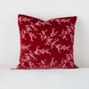 Lynette Throw Pillow | Poppy | pillow against a plain background - straight on view.