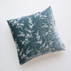 Lynette Throw Pillow | Mineral | pillow against a plain background - overhead view.