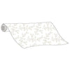 Lynette Yardage | a simple line drawing of a roll of fabric with an embroidered pattern.