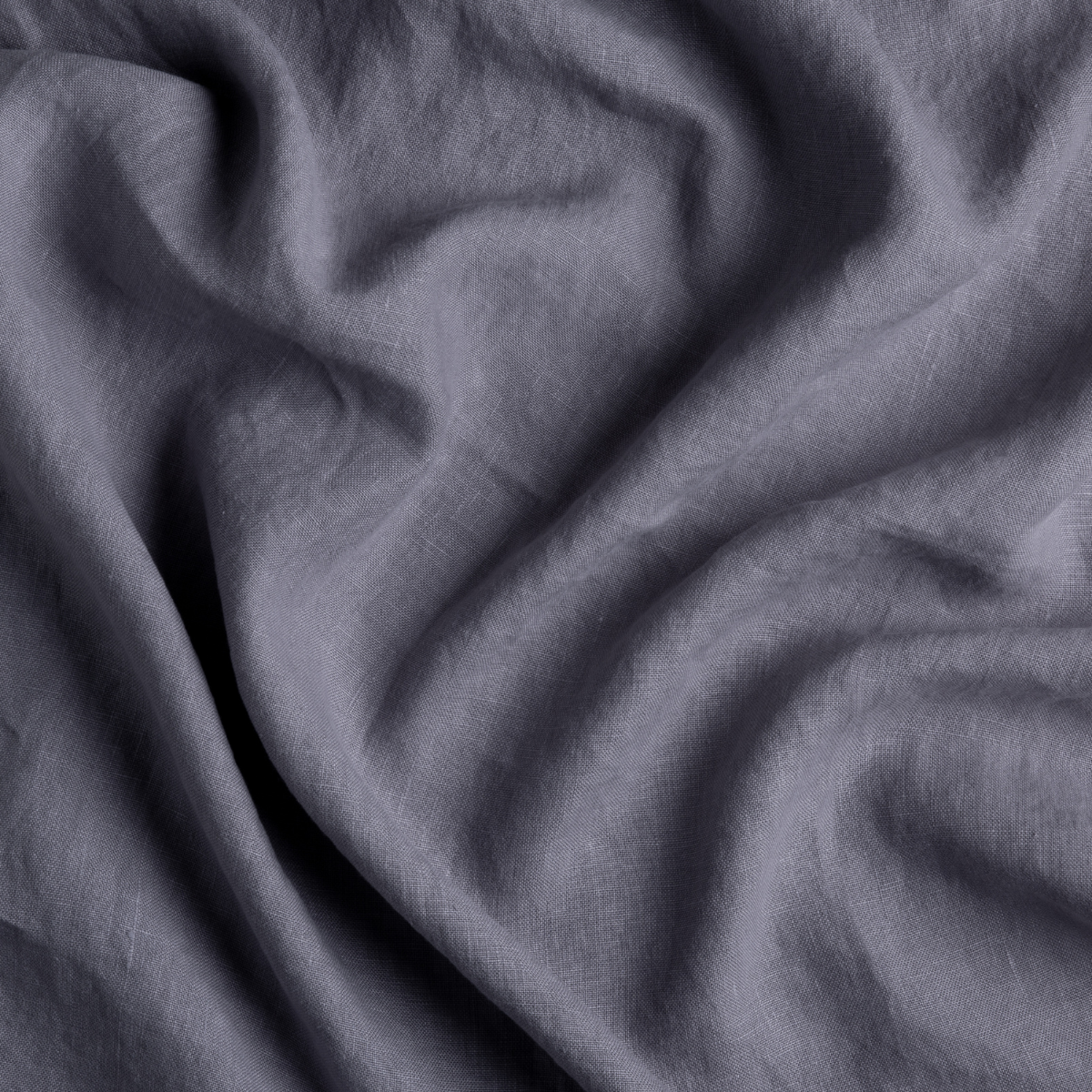 Austin Bed Skirt | French Lavender | a close up of midweight linen fabric in french lavender, a neutral violet tone.