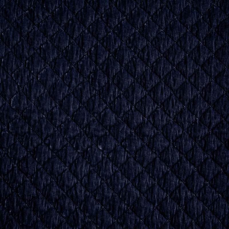 Silk Velvet Quilted Blanket | French Lavender | a close up of quilted silk velvet fabric in french lavender, a neutral violet tone.