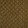 Silk Velvet Quilted Yardage | Honeycomb | A close up of quilted silk velvet fabric in honeycomb, a warm golden tone.