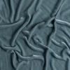 Loulah Sham | Cloud | A close up of silk velvet fabric in cloud, a soft, subtle sky blue-grey.