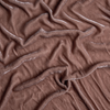 Silk Velvet Swatch | Rouge | A close up of silk velvet fabric in rouge, a mid-tone blush pink.