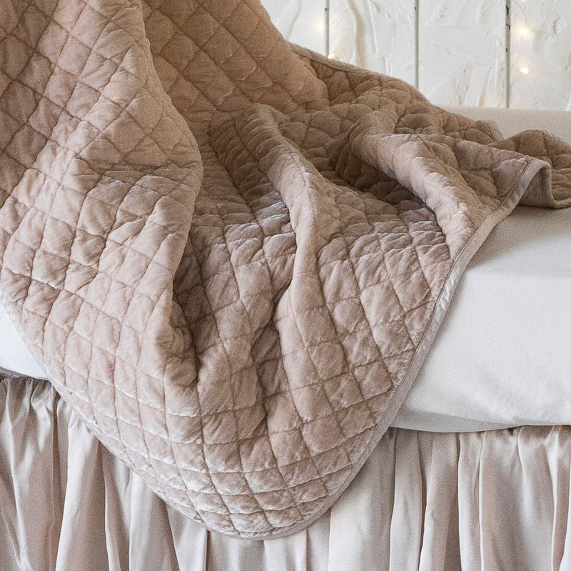 Silk Velvet Quilted Baby Blanket – Bella Notte Linens